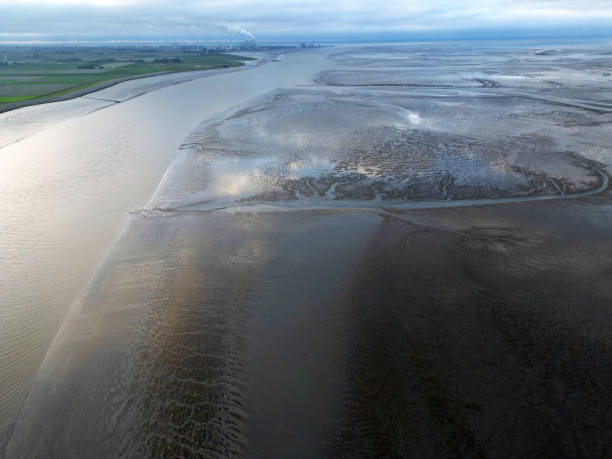 istock View of the tidal channel in the Eemsdelta, Holland 2192194247