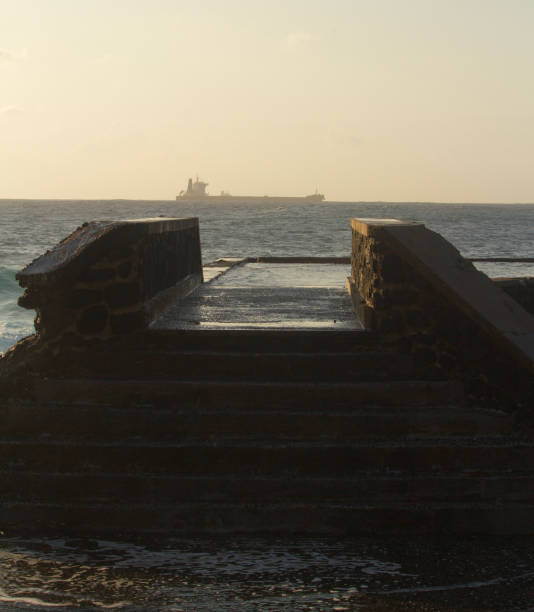 istock Foot bridge near seashore at moroni Island in Comores 2192198247
