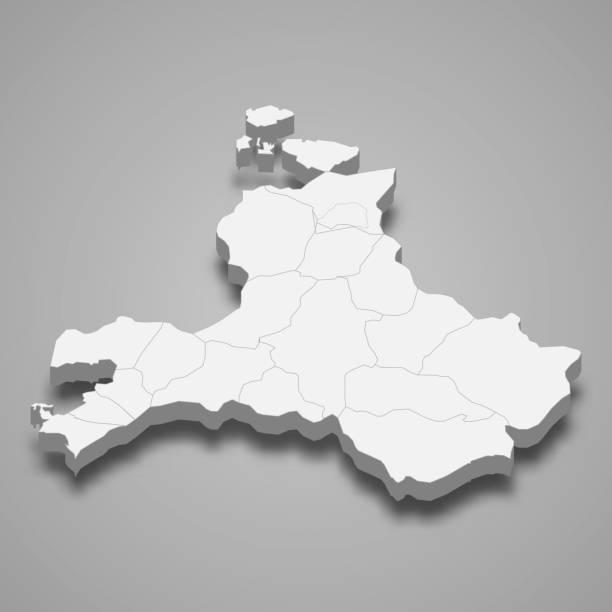 istock 3d isometric map of Balikesir is a province of Turkey 2192198442