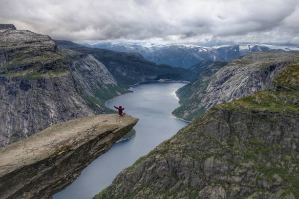 istock Trolltunga, the most spectacular rock formation in Norway 2192199695