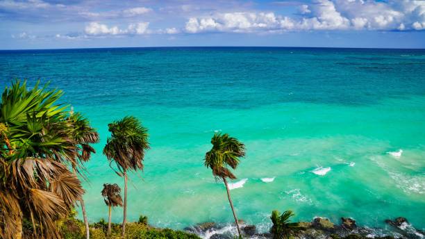 istock Caribbean Sea views,Tulum Maya ruins,Mexico 2192201965