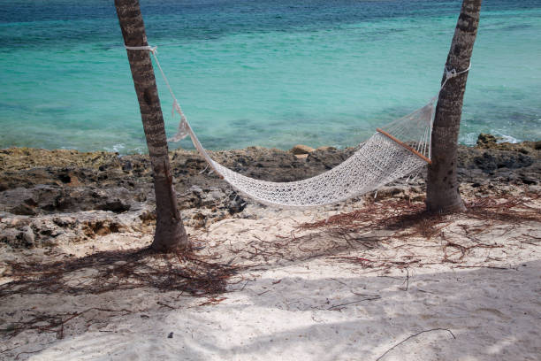 A Hammock at the tranquil Bany beach, Guardalavaca, Holguin province, Cuba