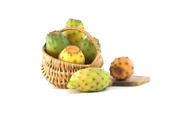 istock Prickly pear cactus fruits isolated on white background 2192212358