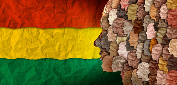 Black History Month Black History Month symbol and Multi cultural society or multiculturalism as a celebration of diverse cultures and diversity or African pride as a multicultural social unity with people of different races united. civil rights act stock pictures, royalty-free photos & images