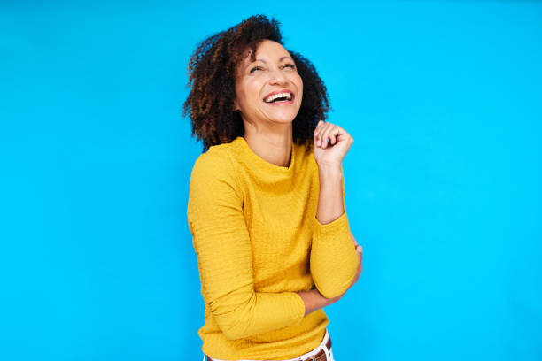 istock Radiant Joy: Woman Bursting with Laughter 2192217409