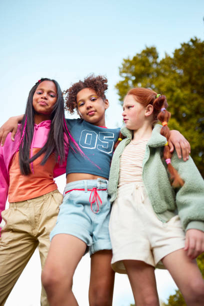 istock Trendy Trio: Friends Forever in Style 2192218078