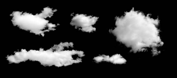 istock Clouds in the sky with black and white isolated like background with lights and patterns isolated on the image. 2192221981