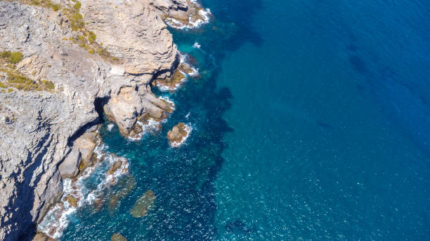 istock Drone capturing stunning cliffs and turquoise mediterranean sea in la manga 2192228535