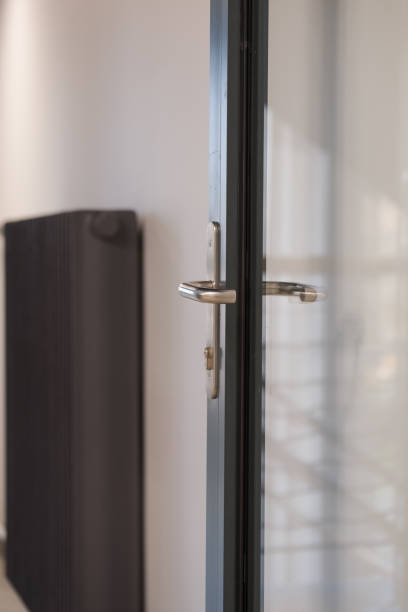 istock Glass Door Handle and Radiator Detail in Modern Interior 2192231237