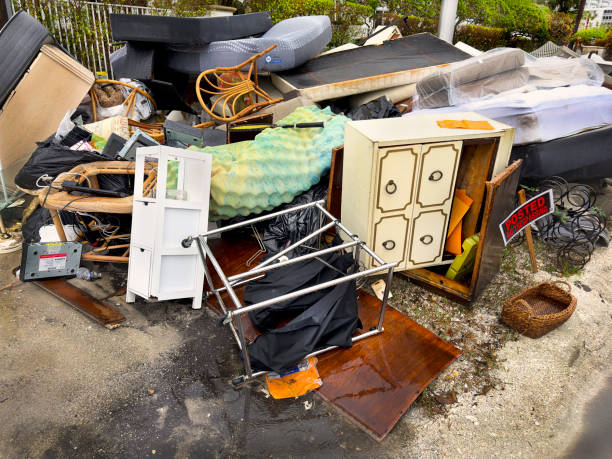 istock Residential area with thrown out household items 2192234048