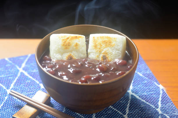 istock Steaming Japanese zenzai in a bowl 2192234357