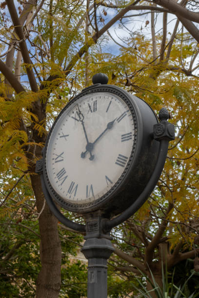 istock Traditional street clock, Avola, Sicily, Italy 2192239121