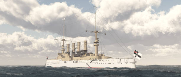 istock German armored cruiser from World War I in the open sea 2192242025