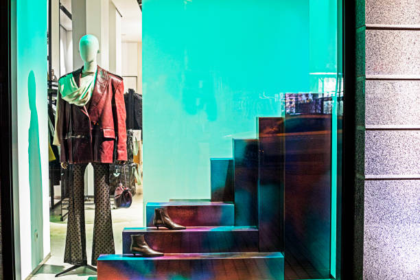 istock stylish women's jacket and trousers on a mannequin 2192243671