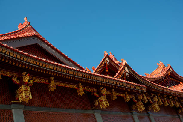 istock Partial roof and eaves of Chinese temple architecture 2192247607