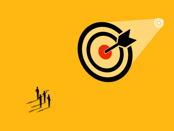istock Business teams look to big goals or achievements that lie ahead. vector 2192250694