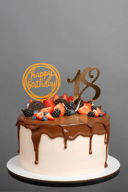 istock Festive birthday cake. 18th birthday 2192252417