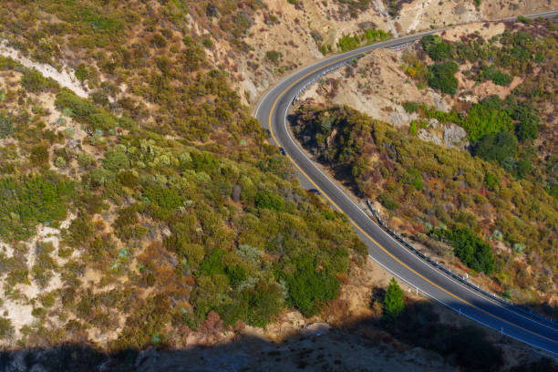istock Winding Road Through Scenic Hills Near La Canada Flintridge 2192252972