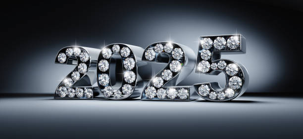 istock New year 2025 made with diamonds 2192253459