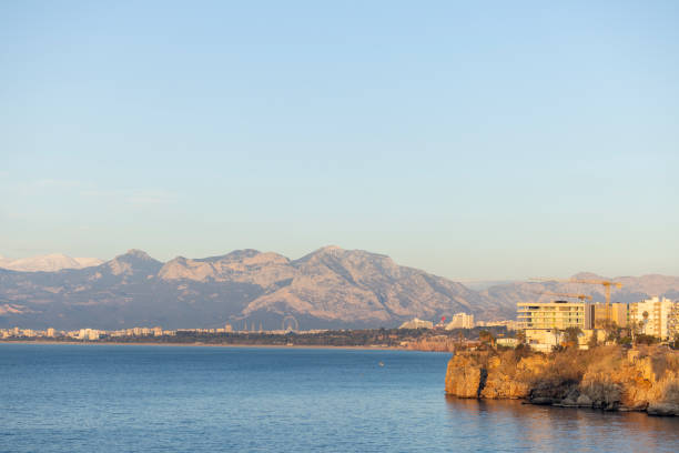 high angle view of Antalya Konyaalti beach