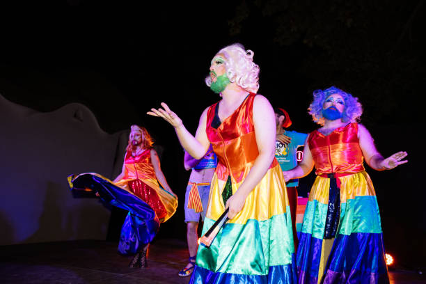 istock Drag Queens Perform Vibrant Acts at a Lively Outdoor Event During the Evening 2192261630