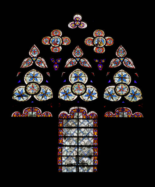 istock Stained glass brightens Carcassonne cathedral's interior 2192262863