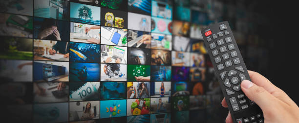 istock Media concept video wall with small screens 2192272696