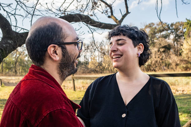 istock Mid adult couple talking on a farm 2192272770
