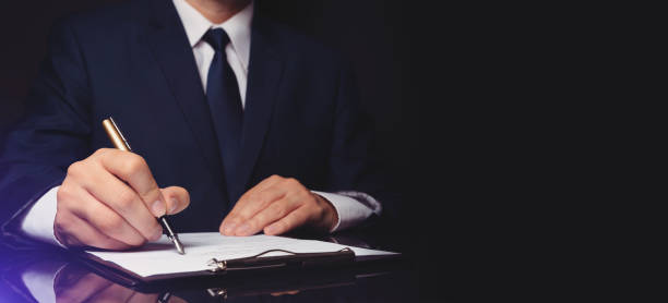 istock Notary public working in the office 2192272826