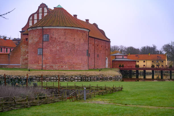 Landskrona citadell Sweden brick autumn High quality photo
