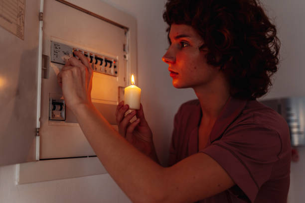istock Electric meter failure. Blackout, no electricity 2192275473