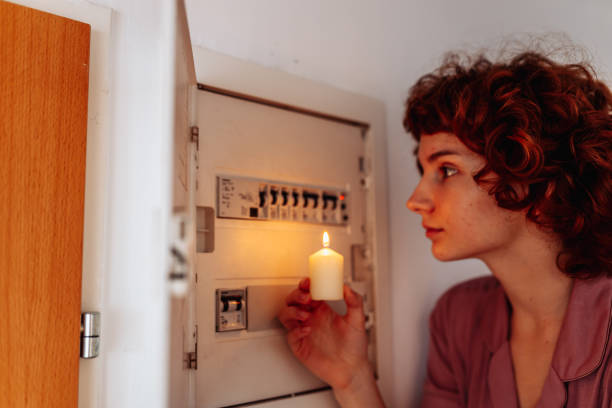 istock Electric meter failure. Blackout, no electricity 2192275612