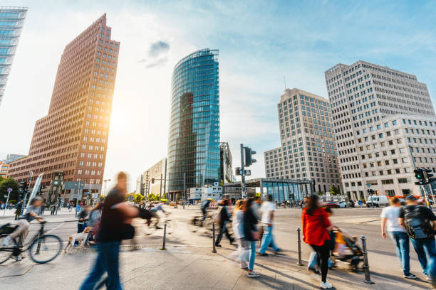 istock Dynamic Urban Scene in Berlin Potsdamer Platz 2192278853