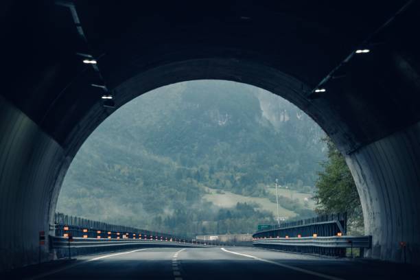 istock Tunnel view to mountain landscape 2192279902