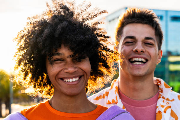 istock Young multiethnic modern couple dating outdoors 2192279982
