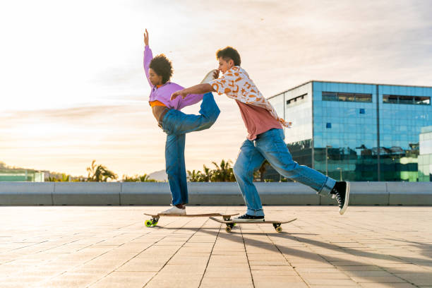 istock Young multiethnic modern couple dating outdoors 2192280921