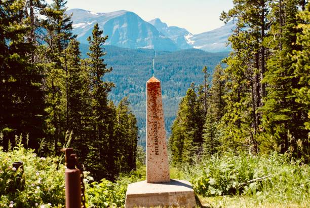 International Border between the U.S. and Canada in Montana.