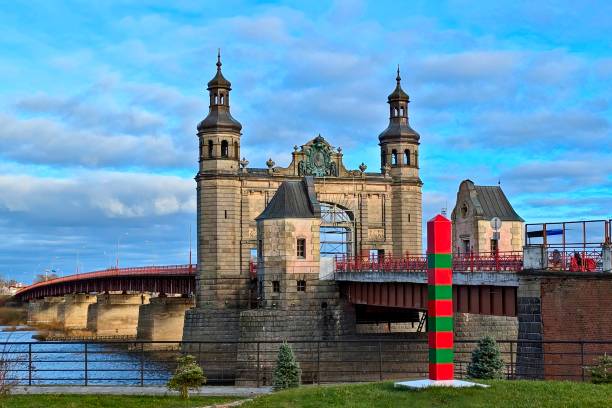 Queen Louise Bridge. Russian-Lithuanian border. Sovetsk, Russia.