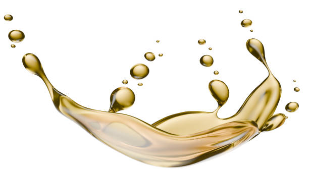 istock oil splash isolated on a white background. 3d render 2192283132