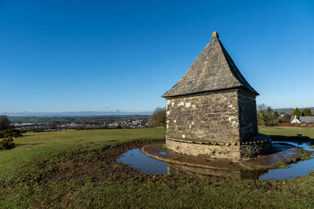 The Tavistock Pimple, an old triangular building giving access to an underground reservoir