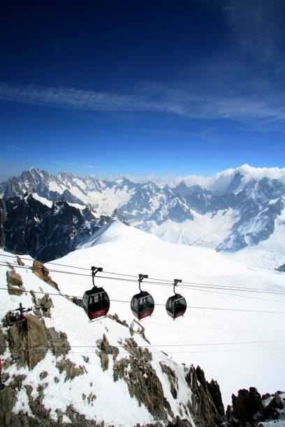 istock Cable cars over snowy Alps 2192285671