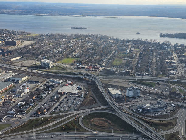 istock Aerial view of large highway 2192286837