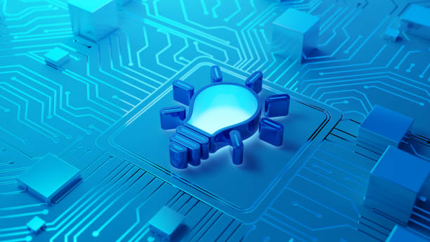 istock Innovative Technology Concept Depicting Digital Circuitry With Lightbulb Icon Symbolizing Ideas 2192287622