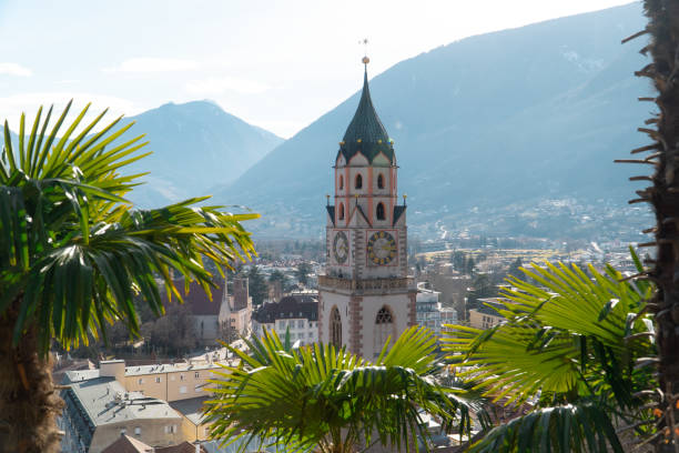 View from   Tappeinerweg above Merano