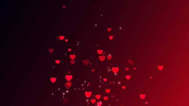 4k Seamless Red Loop Heart Shape, Full Rotation isolated on the Green Screen Background. Social media Heart. Valentines day and Love Concept. 4K stock video