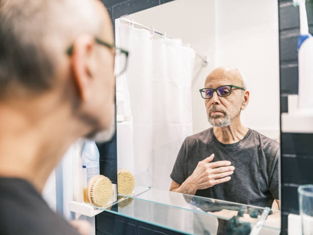 istock Senior man shaving the beard 2192292878