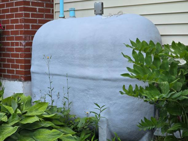 istock Oil tank along wall 2192293687