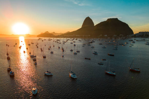istock Botafogo Bay On Sunrise With Small Boats 2192296629