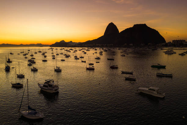 istock Botafogo Bay On Sunrise With Small Boats 2192296648