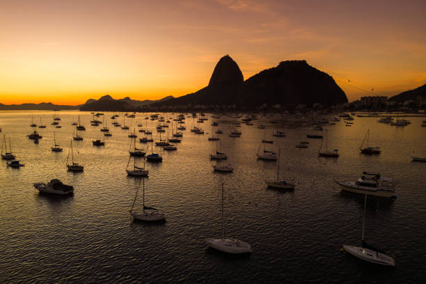 istock Botafogo Bay On Sunrise With Small Boats 2192296667